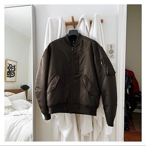 MEN Uniqlo X +J Jil Sander HYBRID DOWN OVERSIZED MA1 Bomber Pilot Jacket BLOUSON